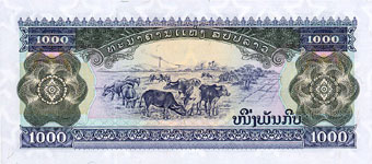 P32A Laos 1000 Kip Year 1998