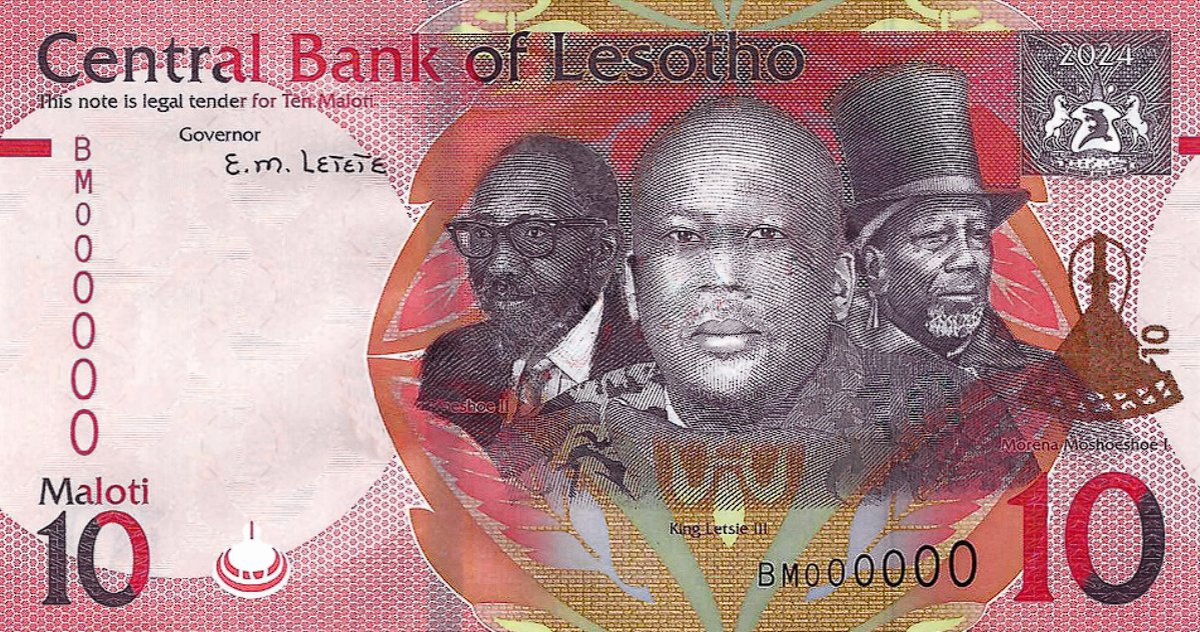 PN26b Lesotho - 10 Maloti (2024)
