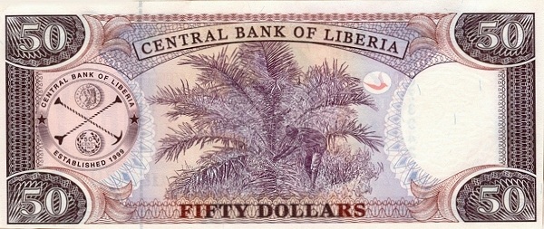 P29f Liberia 50 Dollars Year 2011