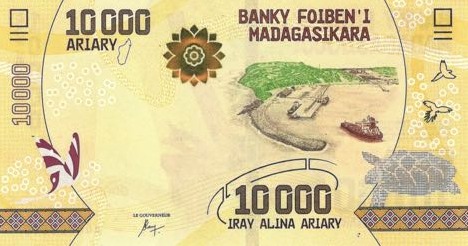 P103 Madagascar 10000 Ariary Year 2017