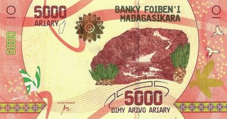 P102 Madagascar 5000 Ariary Year 2017