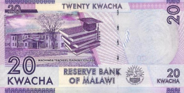 P57a Malawi 20 Kwacha Year 2012