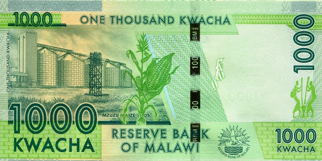 P67b Malawi 1000 Kwacha Year 2016