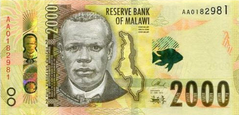 P69 Malawi 2000 Kwacha Year 2016