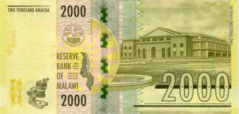 P69 Malawi 2000 Kwacha Year 2016