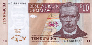 P37 Malawi 10 Kwacha Year 1997