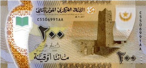 (00089) Mauritania P17-200 Roepie 2015 (MOST CRAZY PRICES EVER)