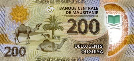 P17 Mauritania 200 Ouguiya Year 2013