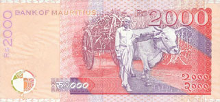 P55 Mauritius 2000 Rupees Year 1999