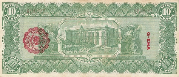 PS534 Mexico - 10 Pesos (1915)