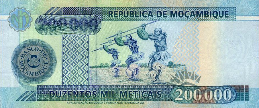 P141 Mozambique 200.000 Meticais Year 2003