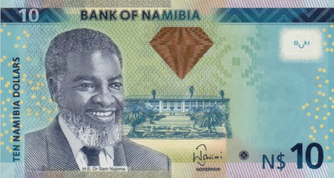 P11a Namibia 10 Dollars Year 2012