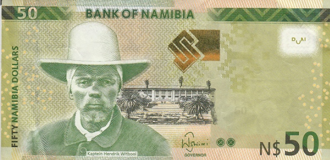 (134) Namibia - P15c - 50 Dollars Year 2019