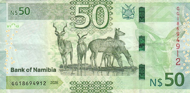 PN22b Namibia - 50 Dollars (2026)