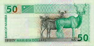 P 7 Namibia 50 Dollars Year nd
