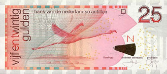 P29c Netherlands Antilles 25 Gulden Year 2003