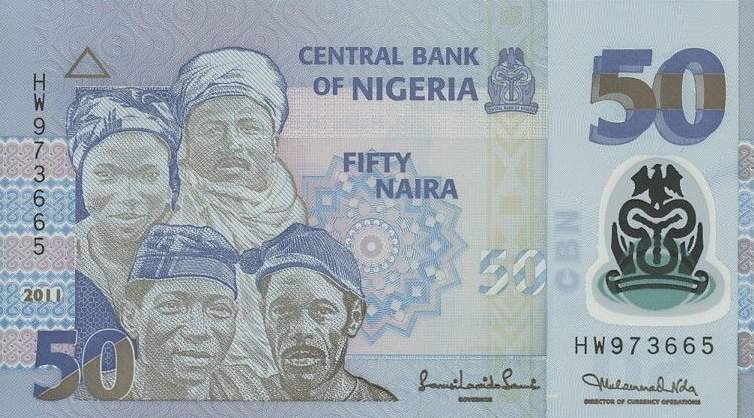 P40c Nigeria 50 Naira Year 2011