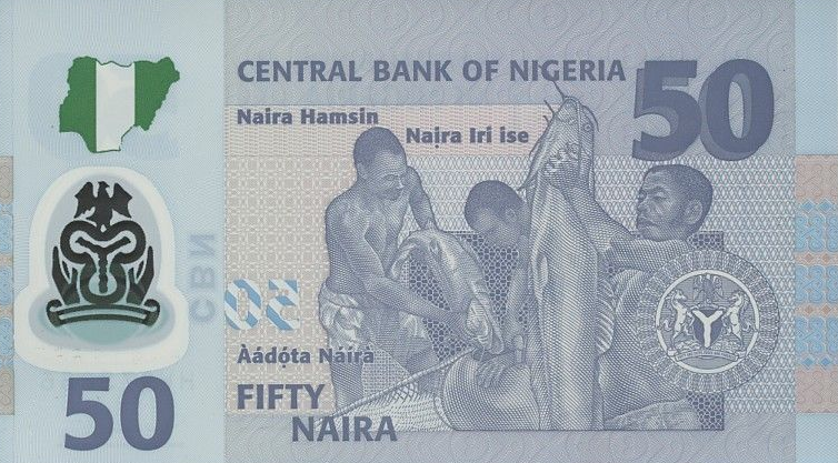 P40c Nigeria 50 Naira Year 2011