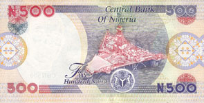 P30 Nigeria 500 Naira Year 2001/02/07/09