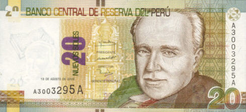 P183 Peru 20 Nuevos Soles 2009 (2011)