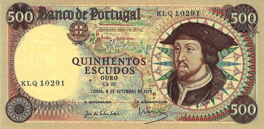 P170b Portugal 500 Escudos Year 1979