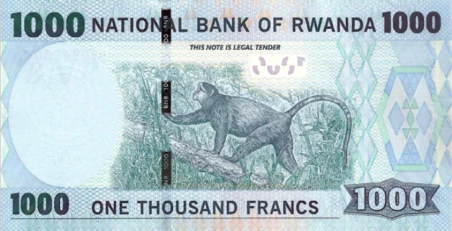 P39 Rwanda 100 Francs Year 2015