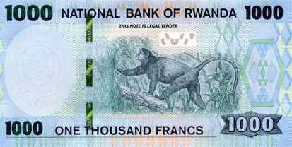 P43 Rwanda 1000 Francs Year 2019