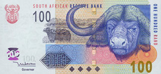 P131 South Africa 100 Rand Year 2005 Different Languages