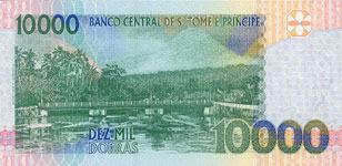 P66b St Thomas & Prince 10.000 Dobras Year 1996