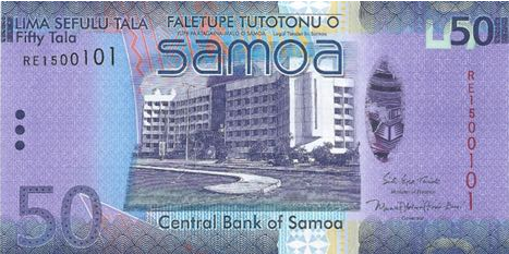 P41c Samoa 50 Talu Year 2017