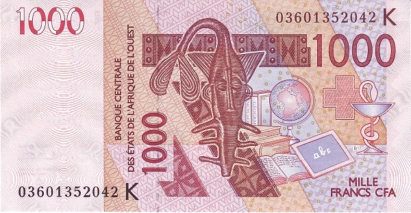 P715Ka Senegal W.A.S. K 1000 Francs Year 2003