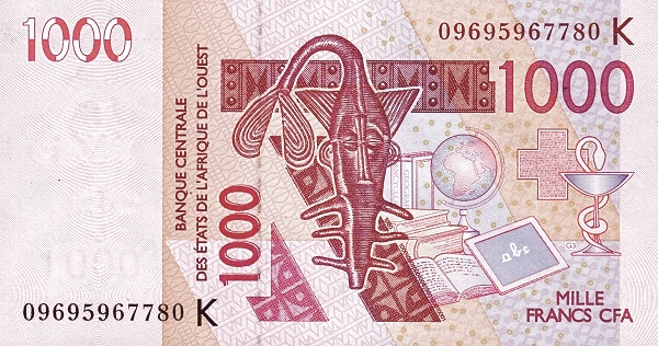 P715Kh Senegal W.A.S. K 1000 Francs Year 2009