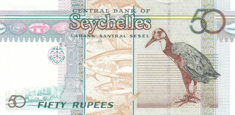 P39A Seychelles 50 Rupees Year 2004