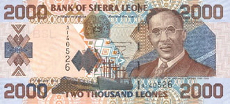 P26c Sierra Leone 2000 Leones Year 2006