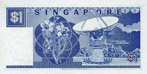 P18 Singapore 1 Dollar Year nd