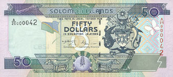 P24 Solomon Islands 50 Dollar Year nd