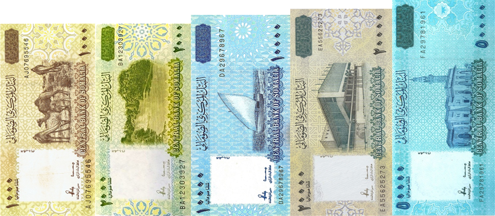 PN38-43 Somalia - 1000-50000 (2023-2024-5 Notes)