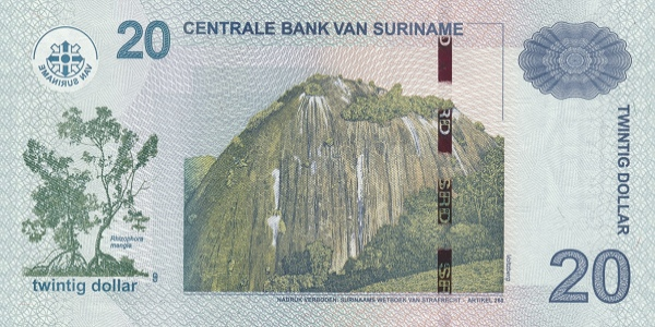 (104) Surinam P164c - 20 Dollars Year 2019