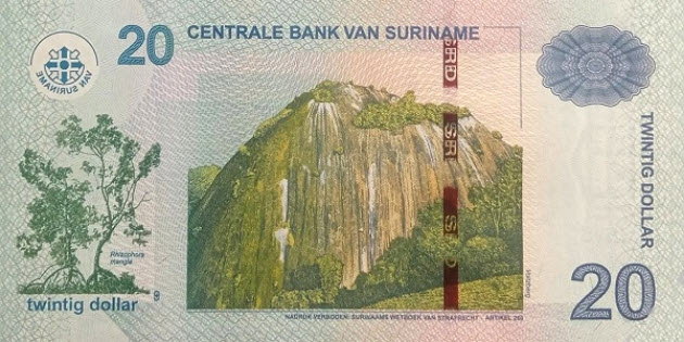PN164d Surinam - 20 Dollar (2020)