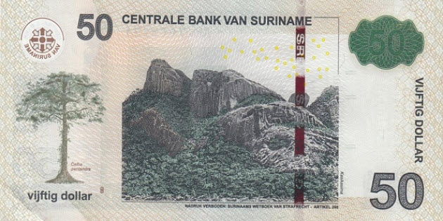 PN165d Surinam - 50 Dollar (2019)