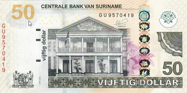 PN165e Surinam - 50 Dollar (2020)