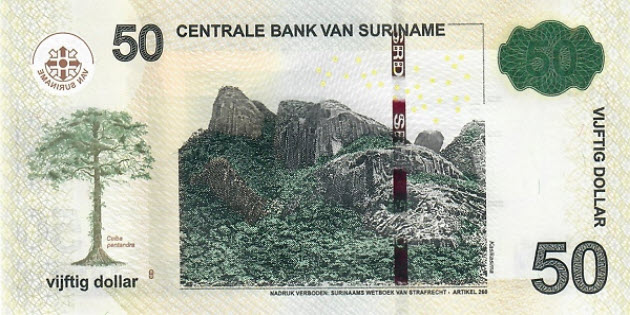 PN165e Surinam - 50 Dollar (2020)