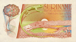 P119 Surinam 2,50 Gulden Year 1985