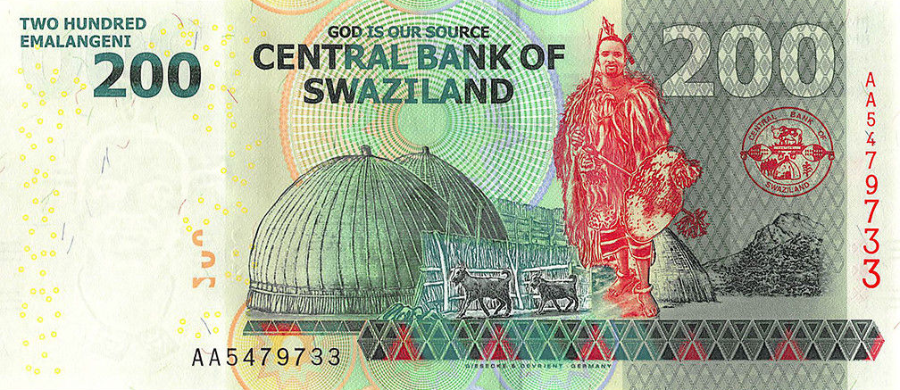 P40b Swaziland 200 Emalangeni Year 2014