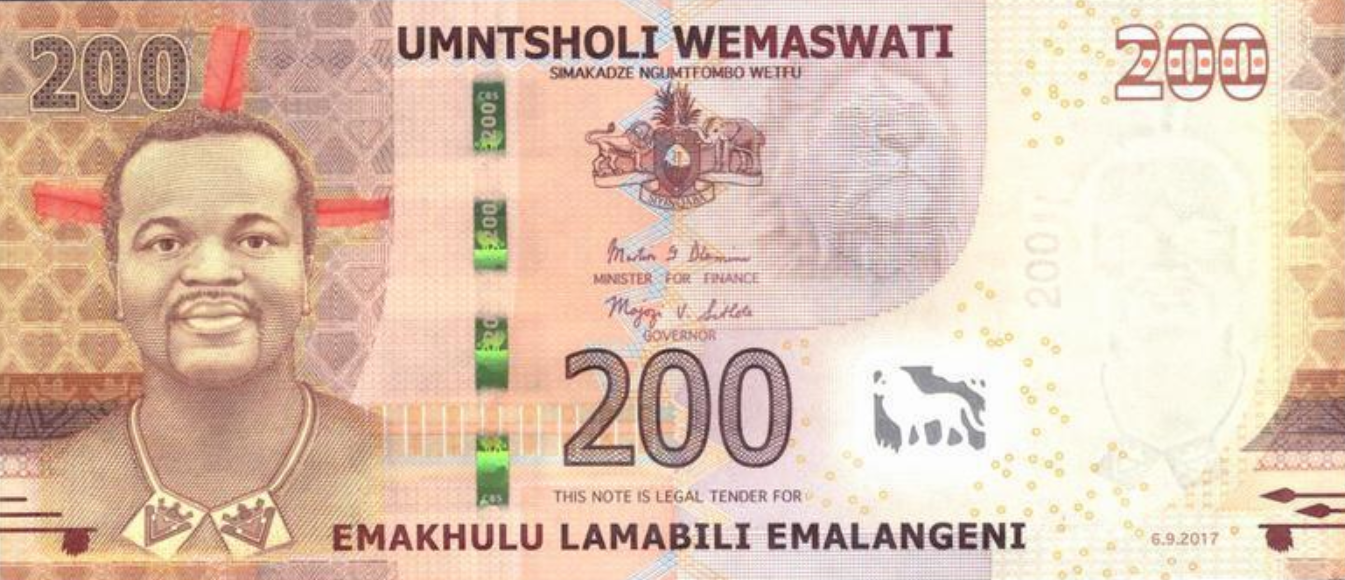 P43 Swaziland 200 Emalangeni Year 2017