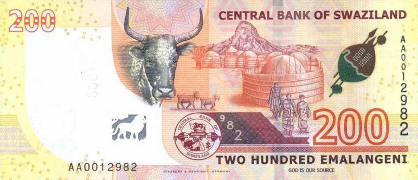 P43 Swaziland 200 Emalangeni Year 2017