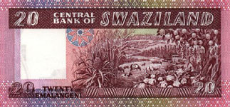 P12a Swaziland 20 Emalangeli Year nd