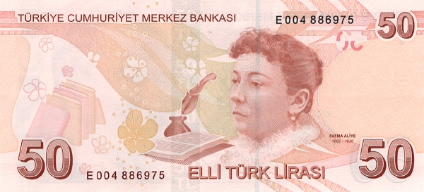 PN225e Turkey - 50 Lira Year 2009 (2022)