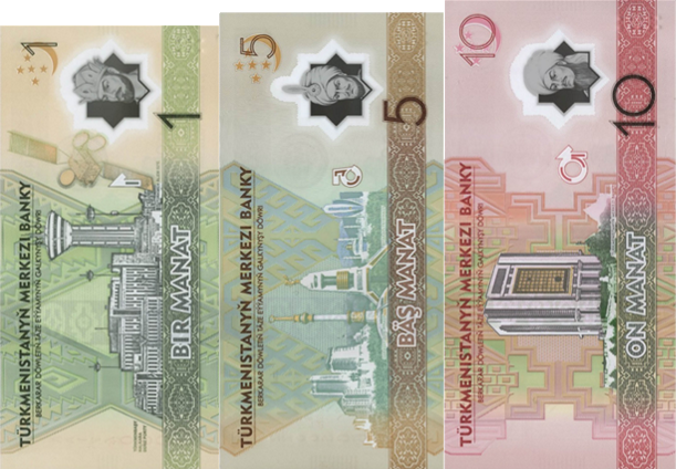 PN48,49,50 Turkmenistan - 1,5 & 10 Manat (2025-C