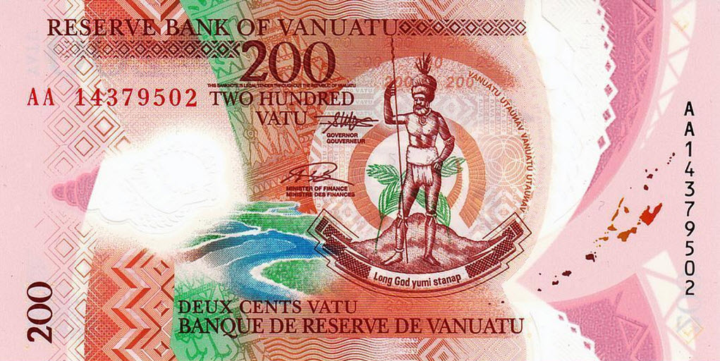 P12 Vanuata 200 Vatu Year 2014 (Polymer)